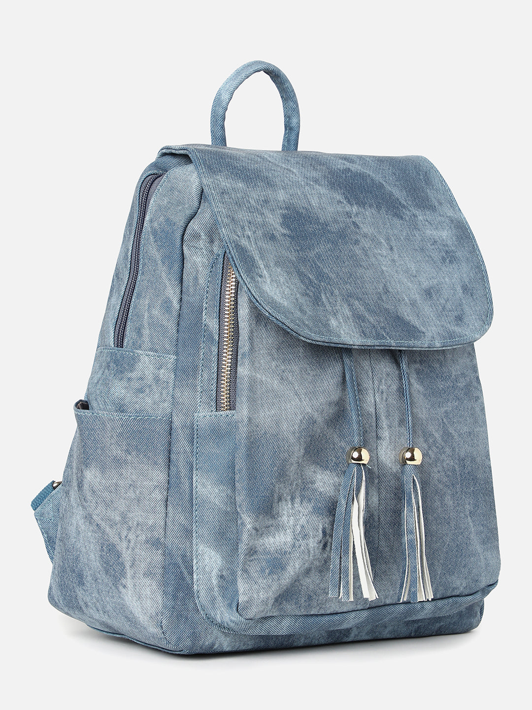 Explorer's Essential Shaded Blue Backpack With Pouch