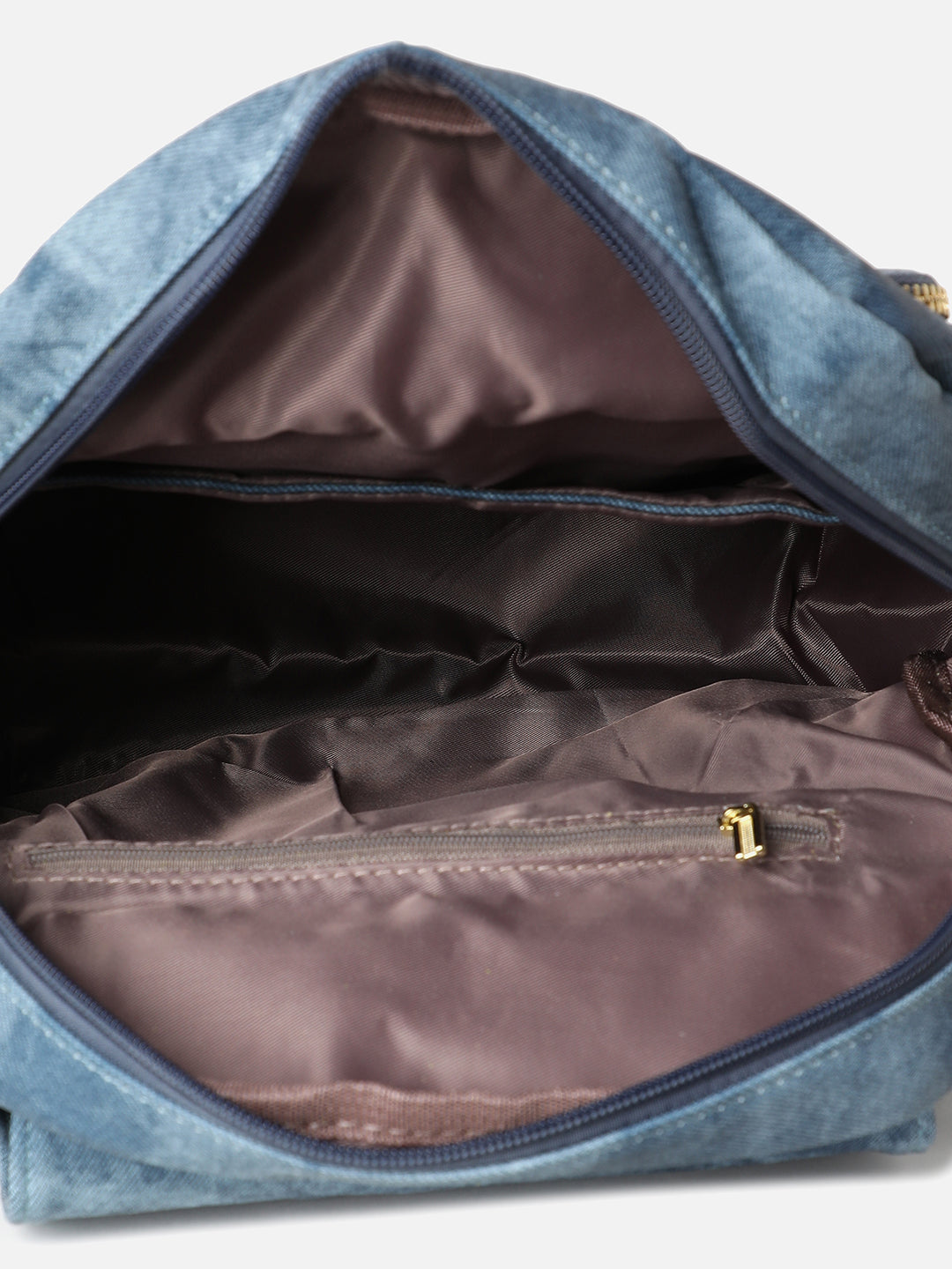 Explorer's Essential Shaded Blue Backpack With Pouch