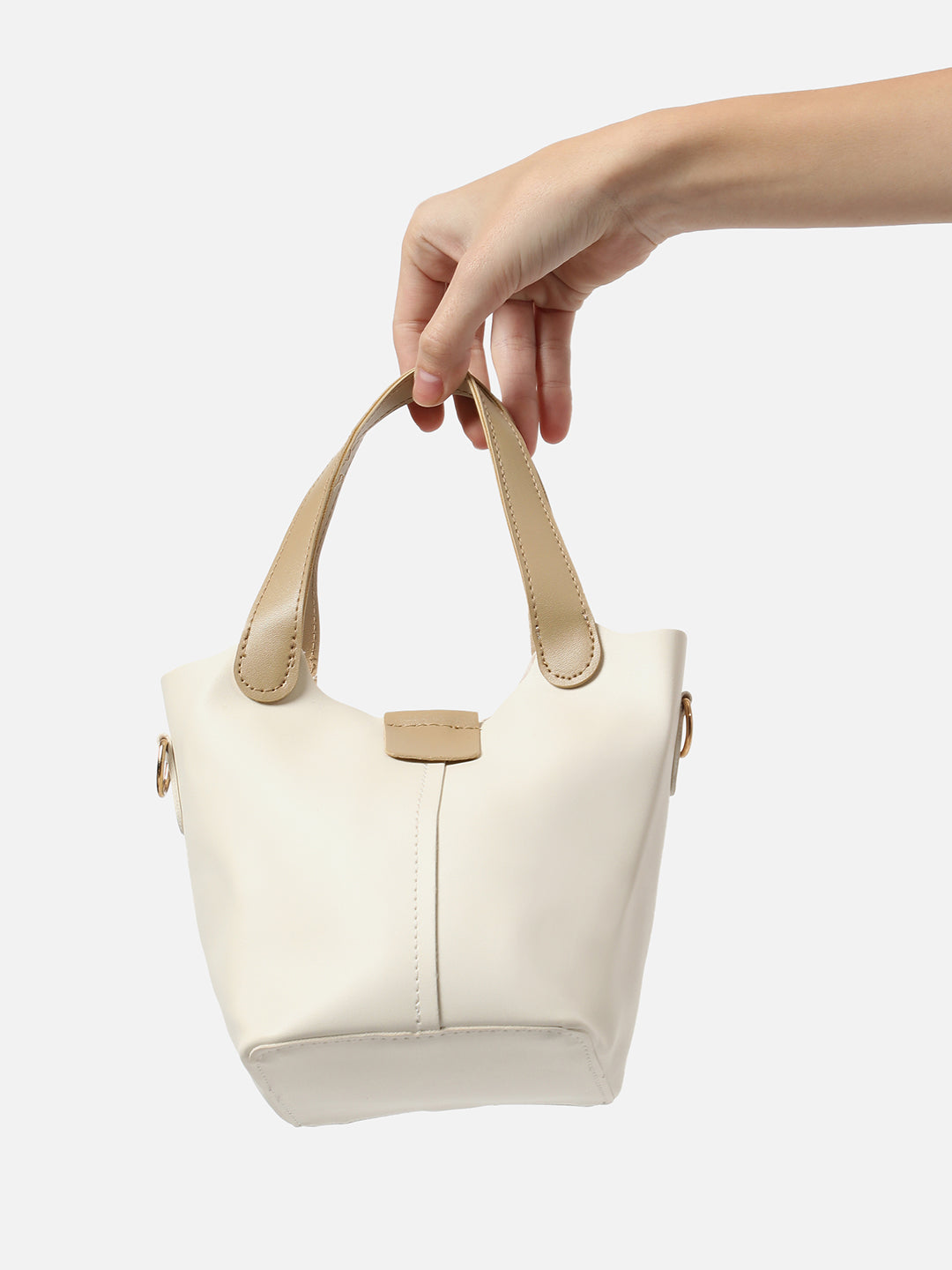 SOLID WHITE TOTE BAG