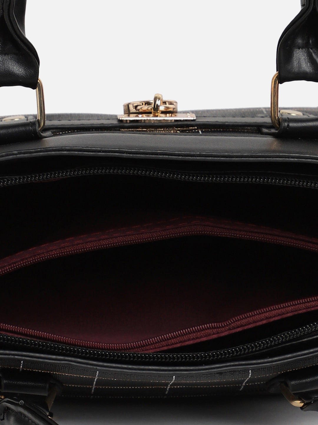 Noir Black Handbag With Pouch