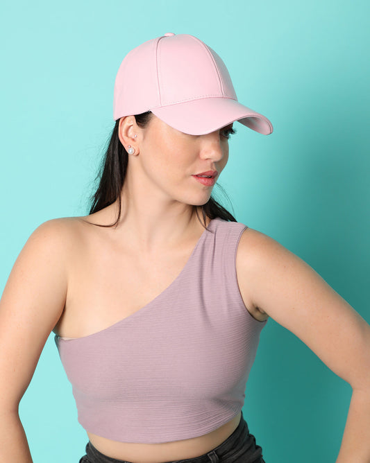 Pink Solid Baseball Cap