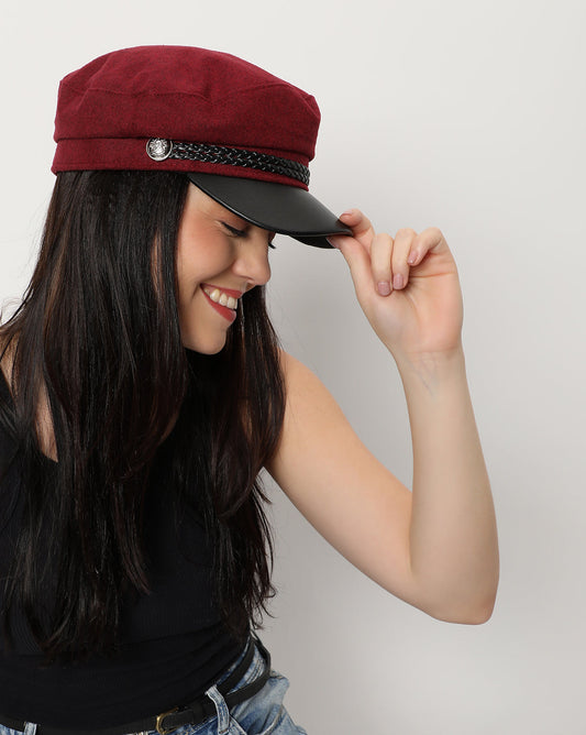 Brown Vintage Breton Cap