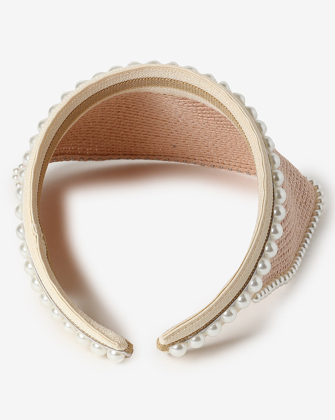 WOMEN BEIGE STYLISH TEXTURED HAT