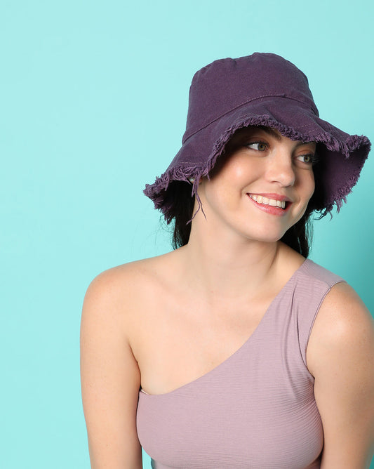 Purple Stylish Vintage Hat