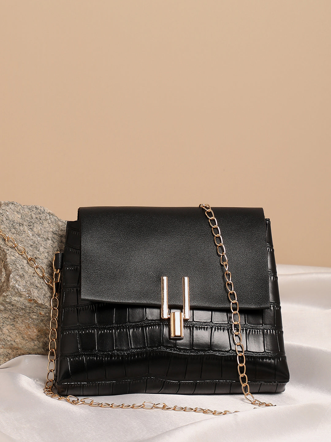 Terry Black Cross Body Bag