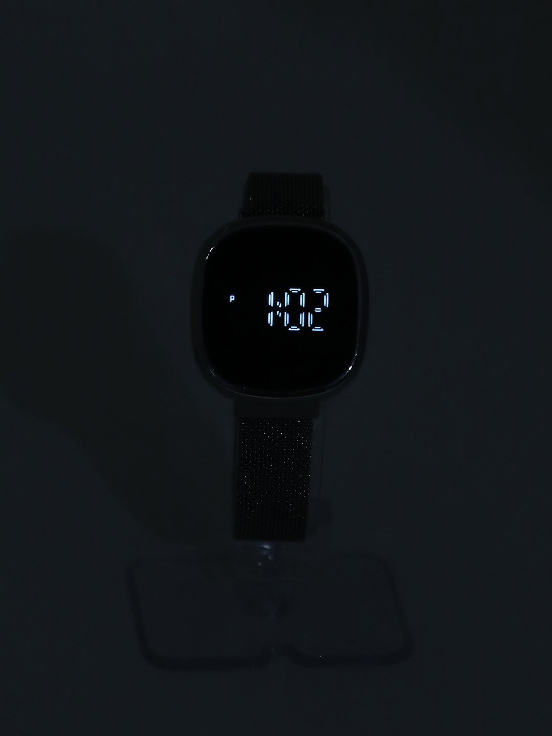 Women Silver Digital Watch