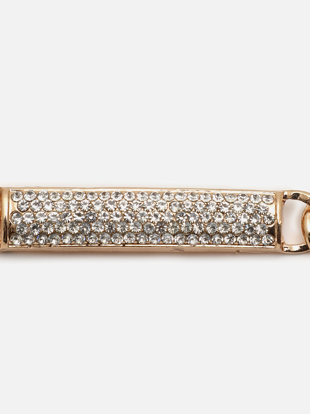 SOHI AMERICAN DIAMOND GOLD CHAIN BRACELET