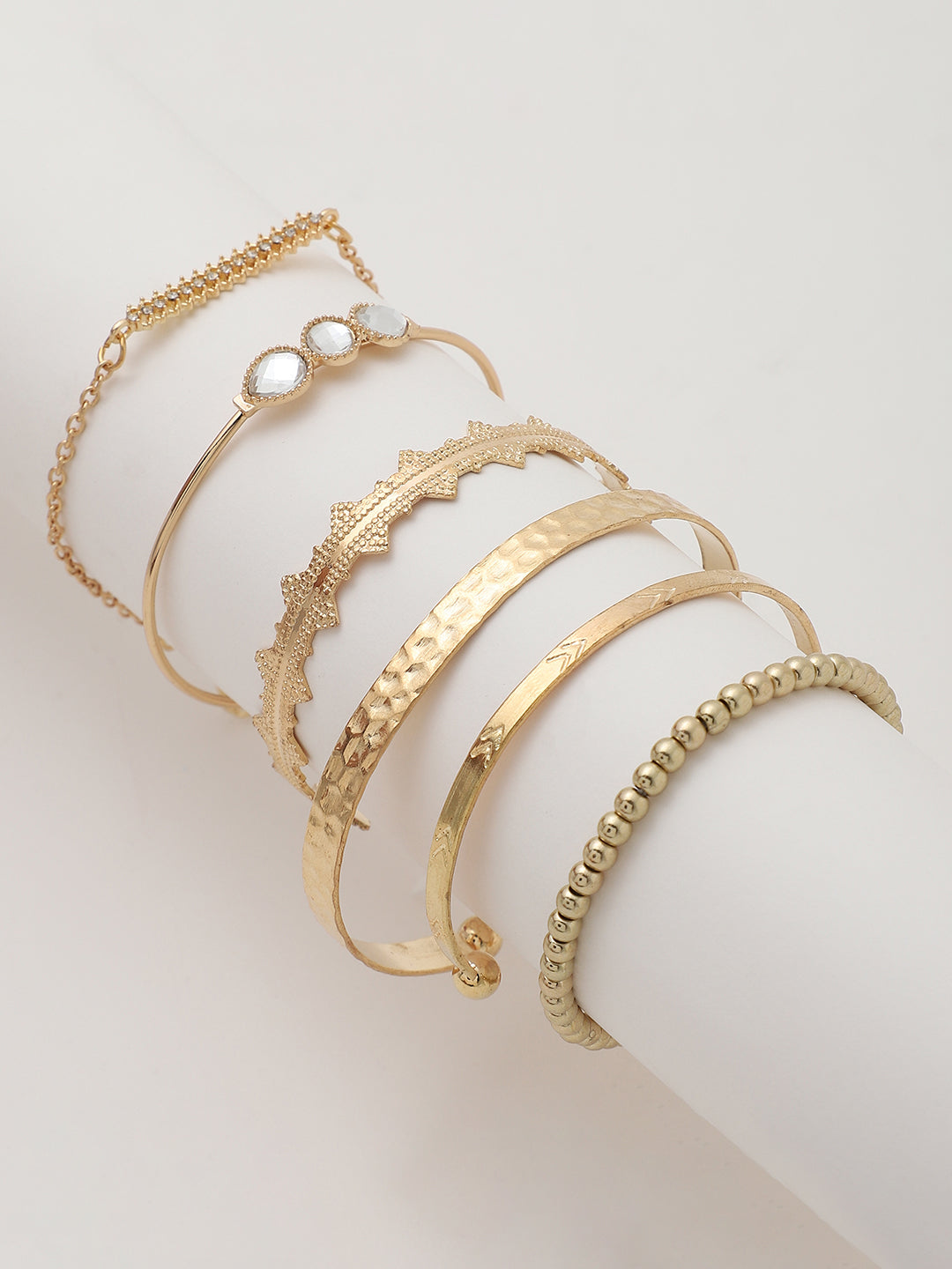 Set of 6 Gold Plated Designer Bracelet