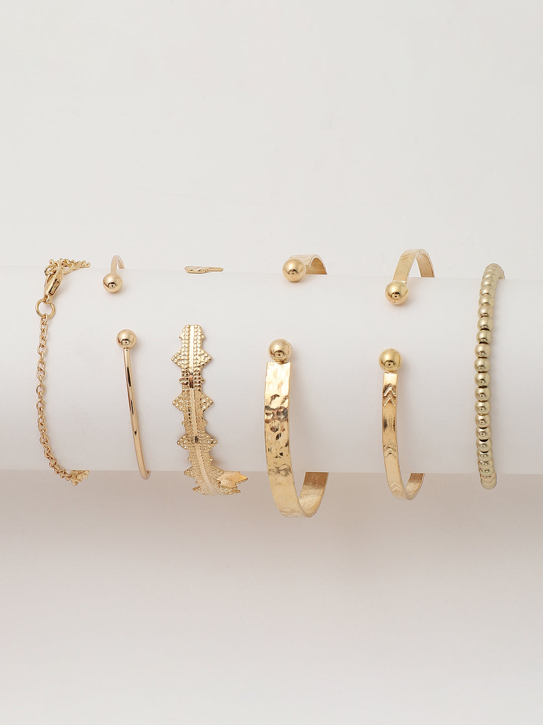 Set of 6 Gold Plated Designer Bracelet