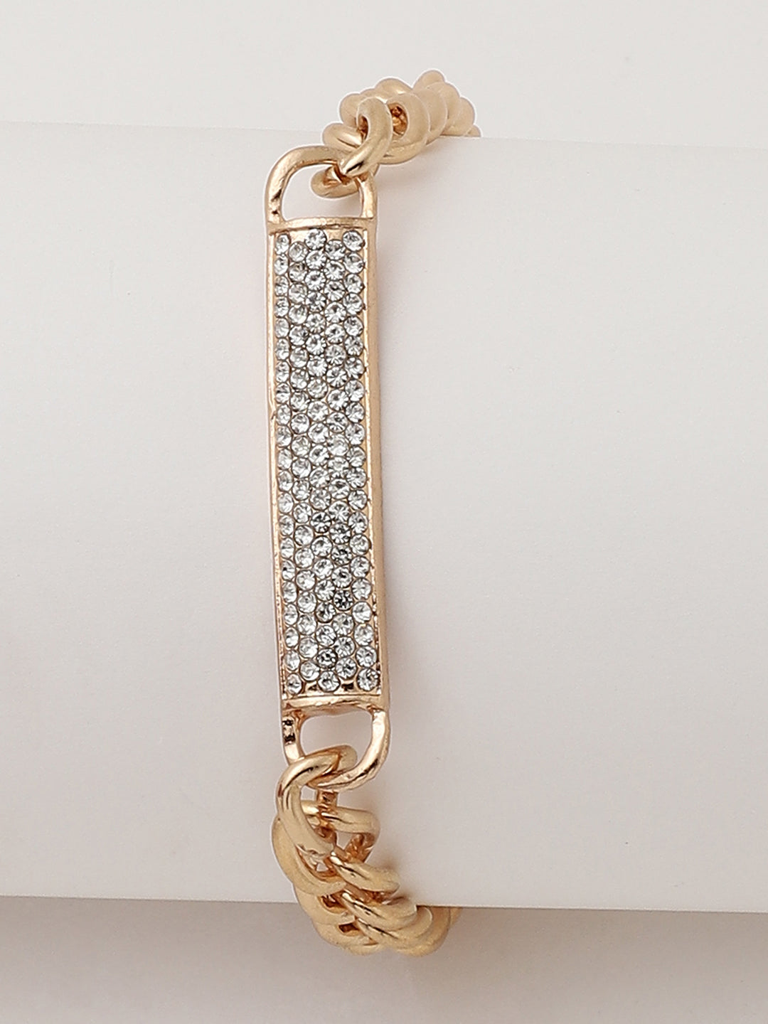 Gold Plated Designer Stone Bracelet