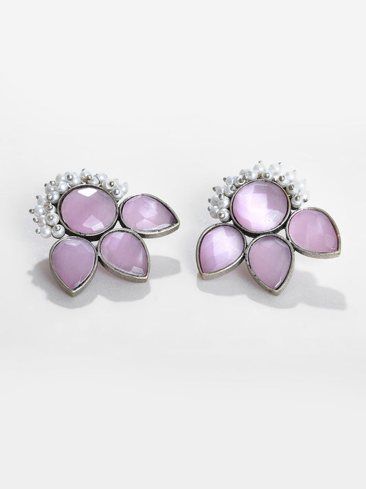 LAVENDER STUD EARRING