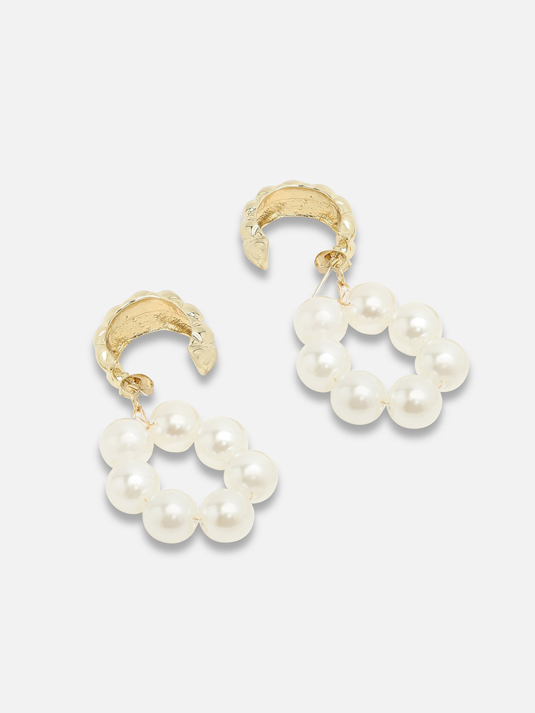Gold Plated Party Designer Stone Drop Earring For Women