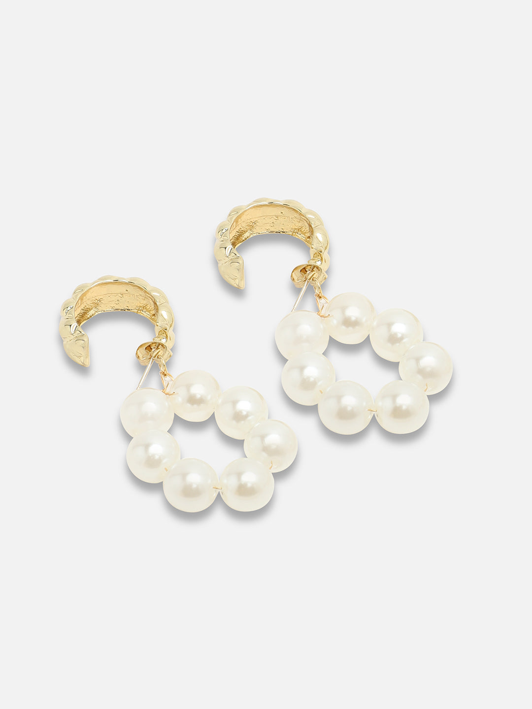 Gold Plated Party Designer Stone Drop Earring For Women