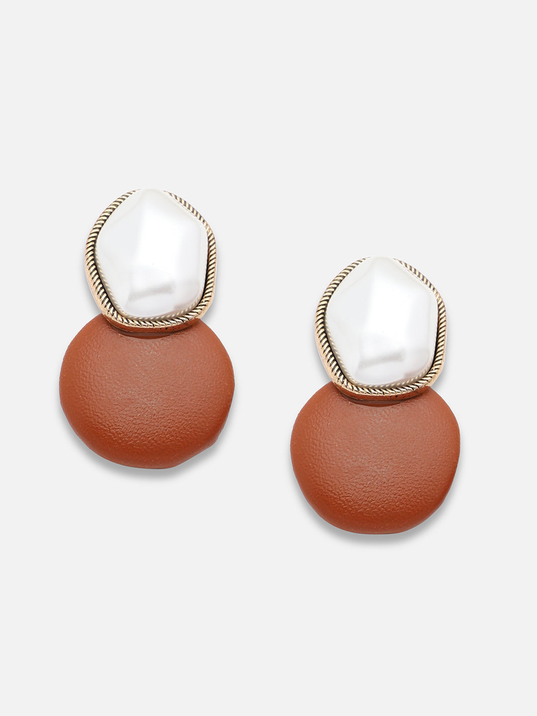 Gold Plated Party Designer Stone Drop Earring For Women
