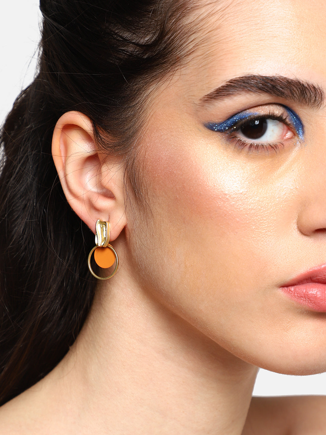GOLD PLATED PARTY DESIGNER DROP EARRING FOR WOMEN