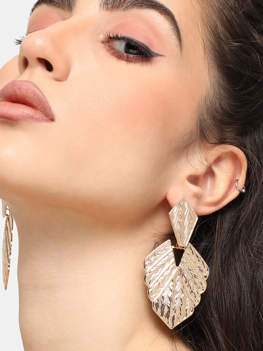 GOLD PLATED PARTY DESIGNER DROP EARRING FOR WOMEN