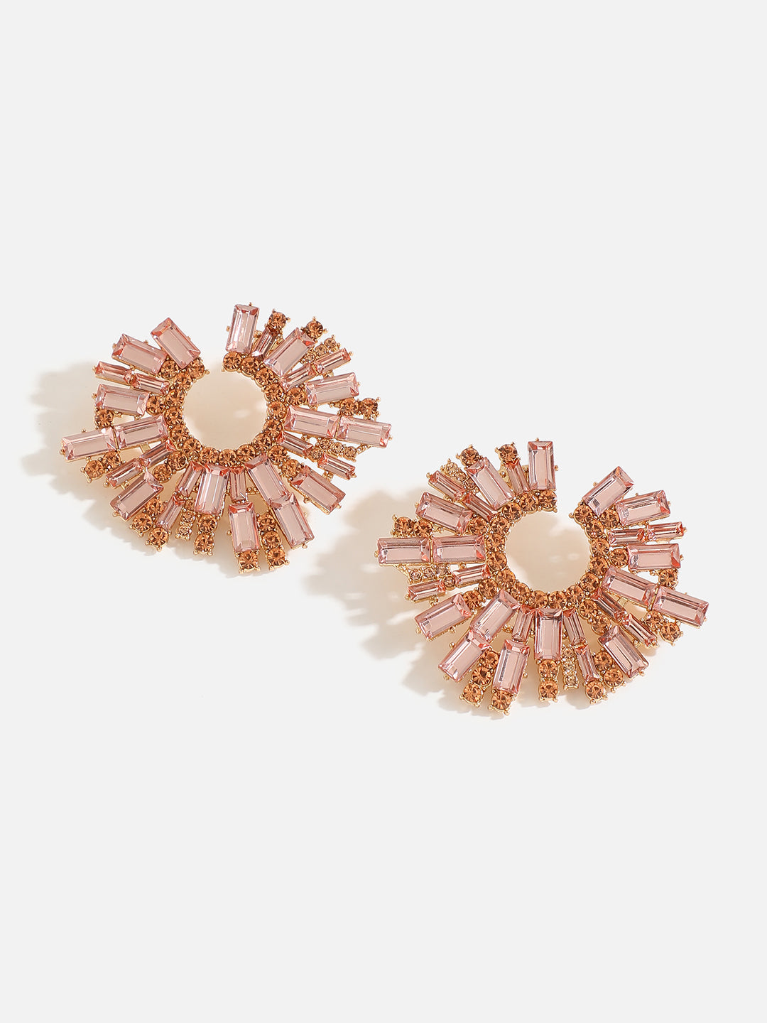 Rose Gold Stones Stud Earring