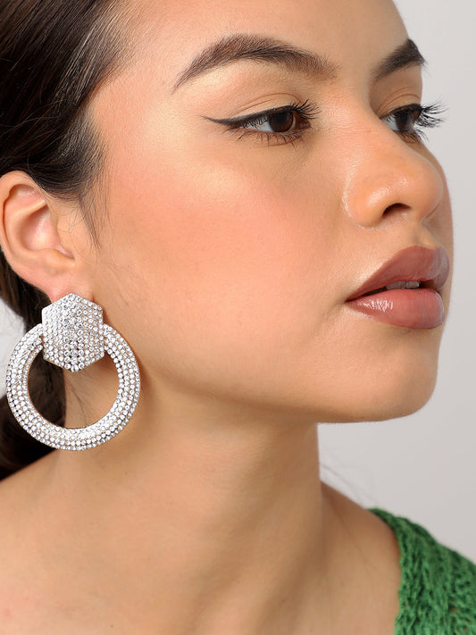 Designer Rhinestones Drop Earrings