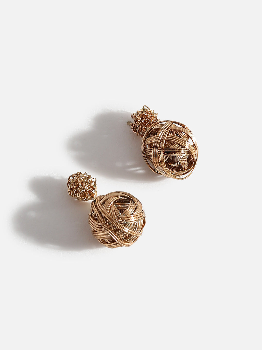 Rose Gold Bling Stud Earrings