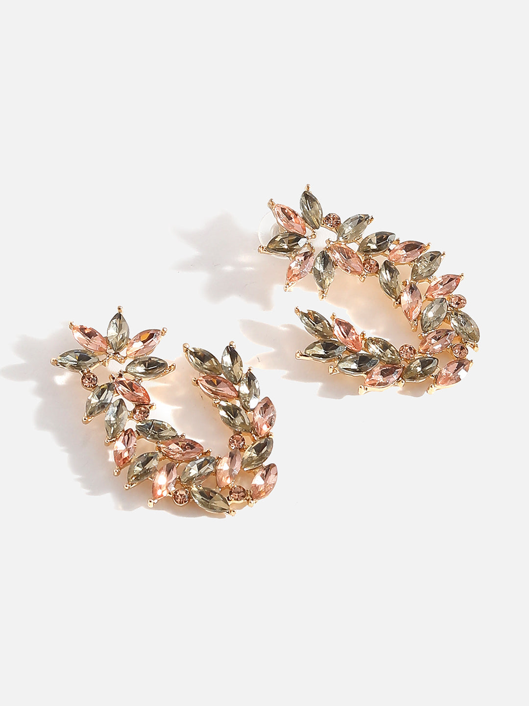 Gold Stones Designer Stud Earrings