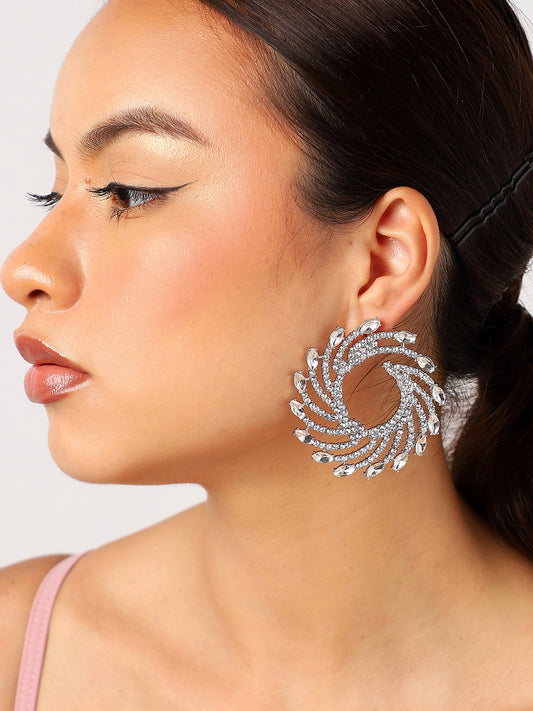 Misty Glitter Stud Earrings