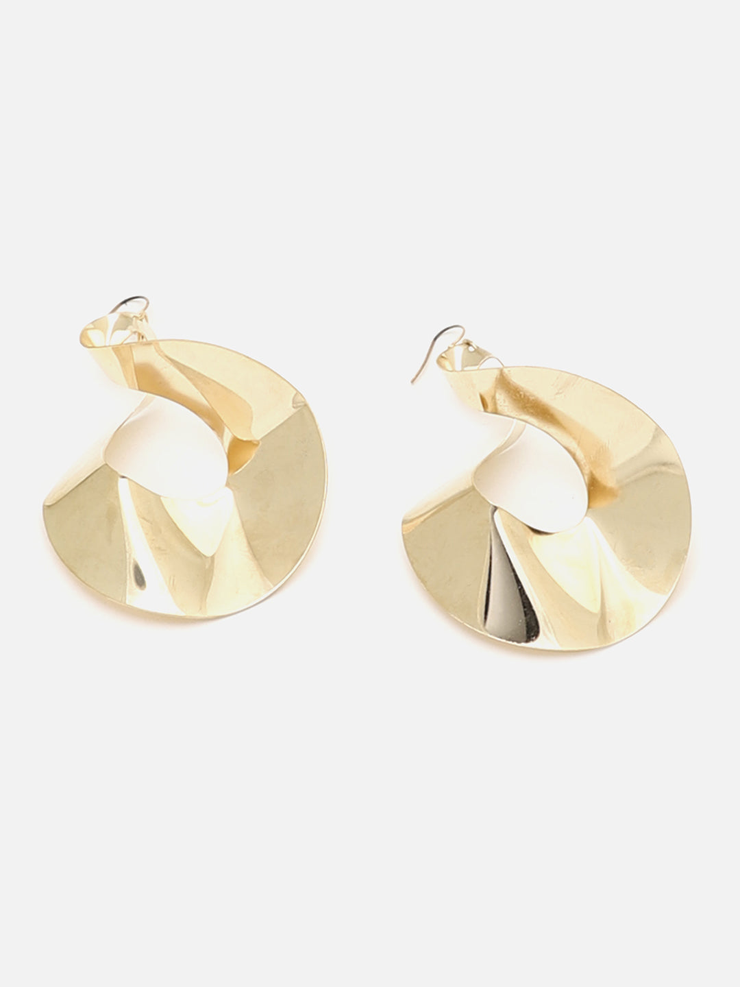 SOHI GOLD PLATED CONTEMPORARY EARRINGS