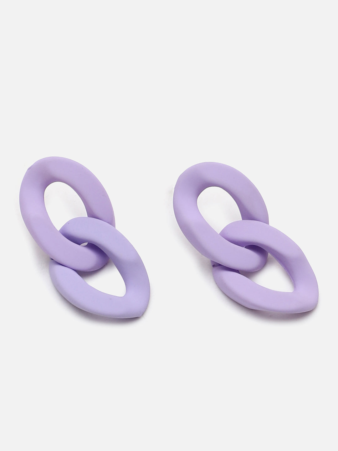 SOHI LILAC LINK EARRINGS