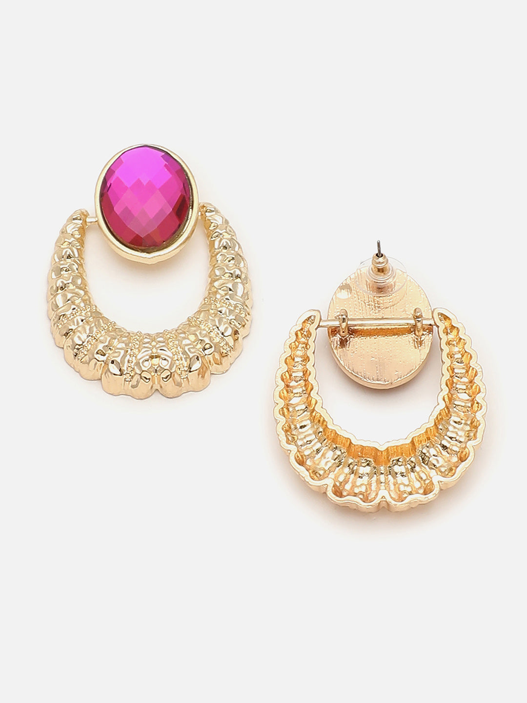 Gold Plated Party Designer Stone Drop Earring For Women