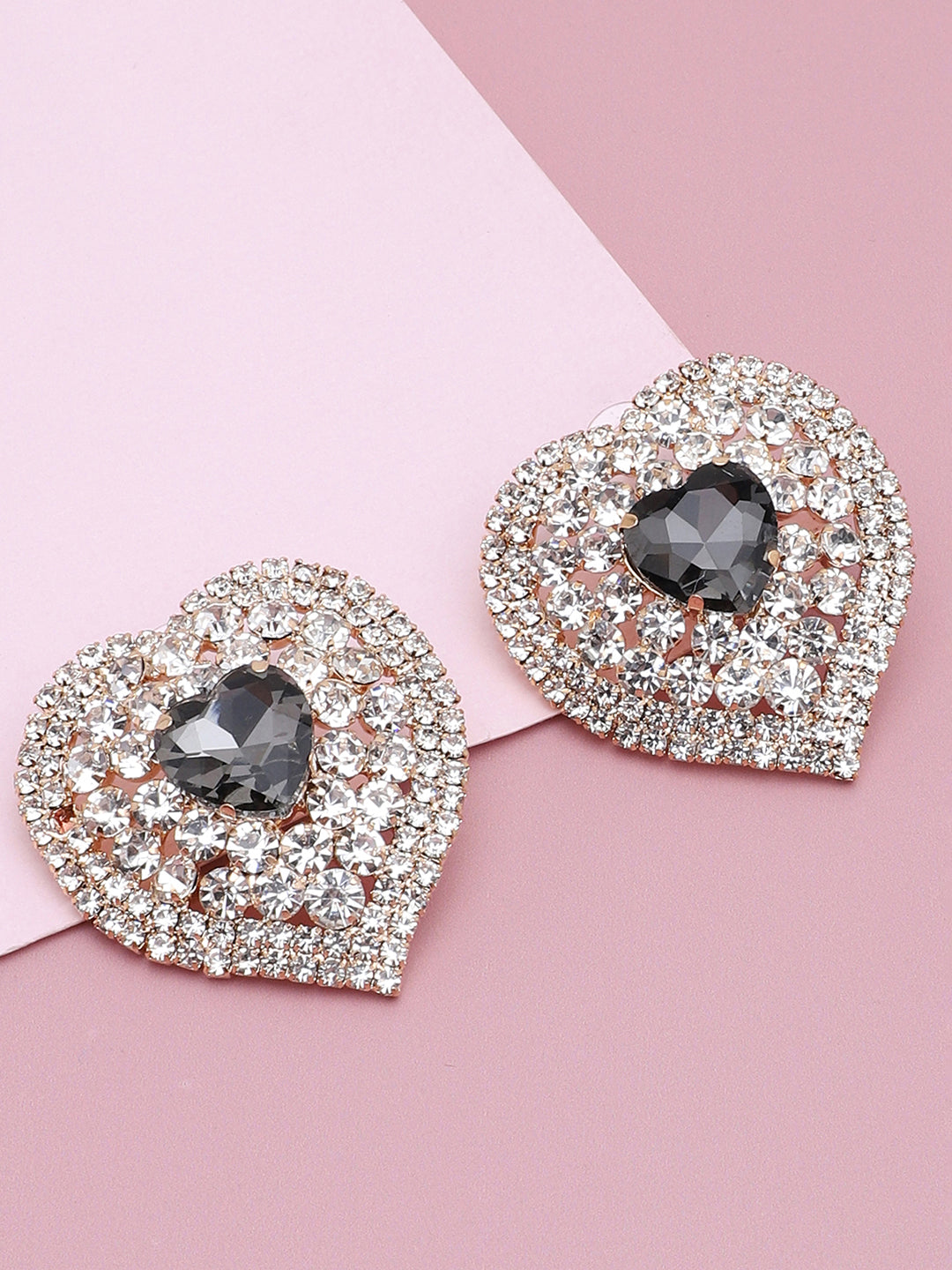 Gold Plated Party Designer Stone Stud For Women