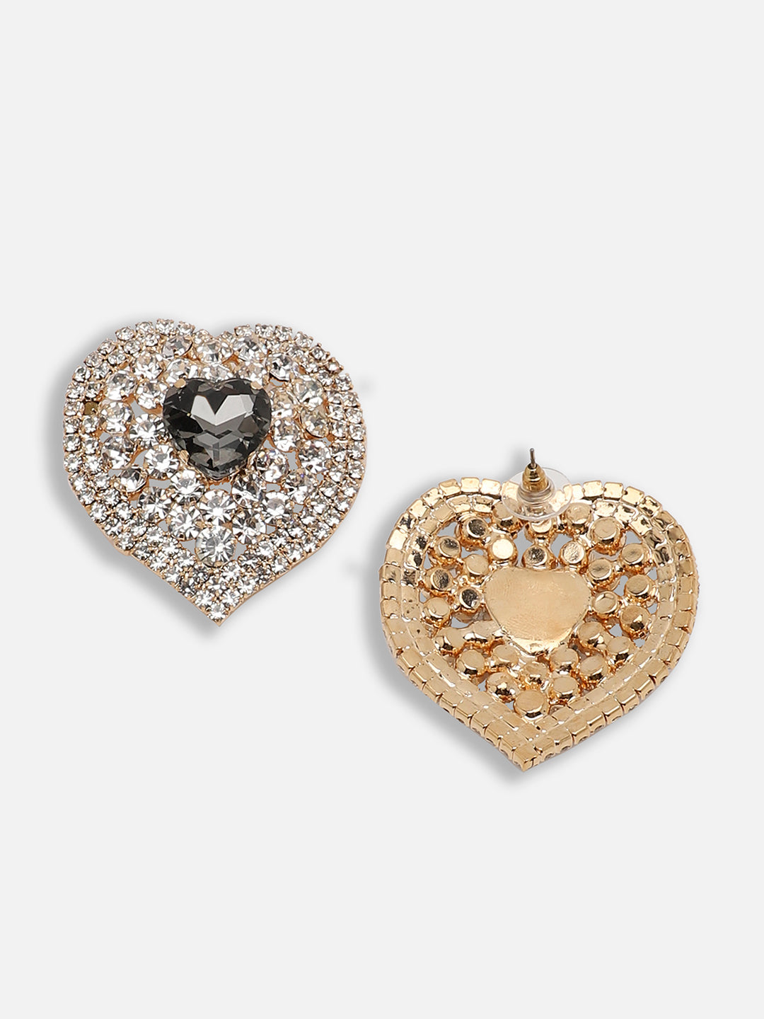 Gold Plated Party Designer Stone Stud For Women