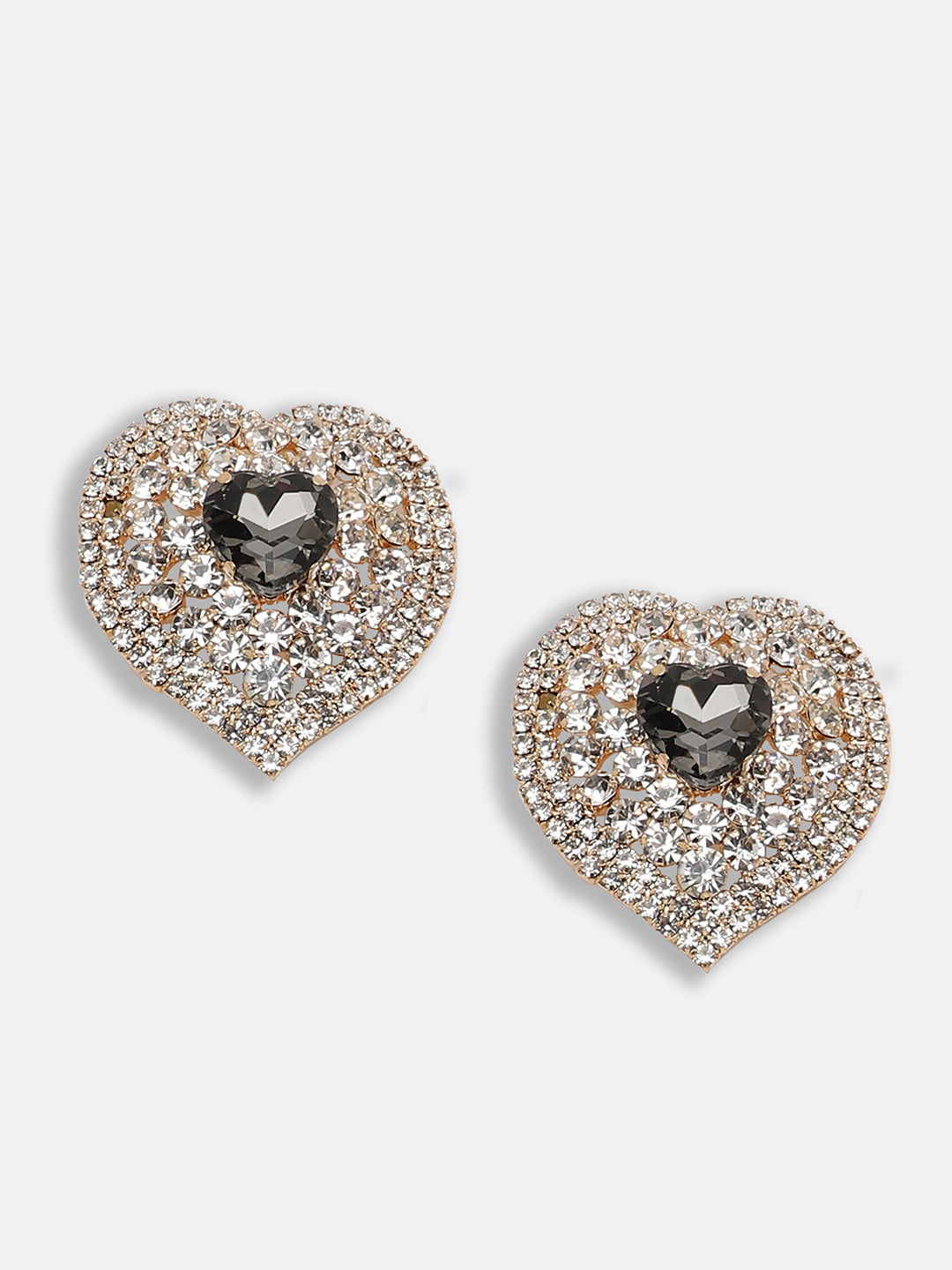 Gold Plated Party Designer Stone Stud For Women