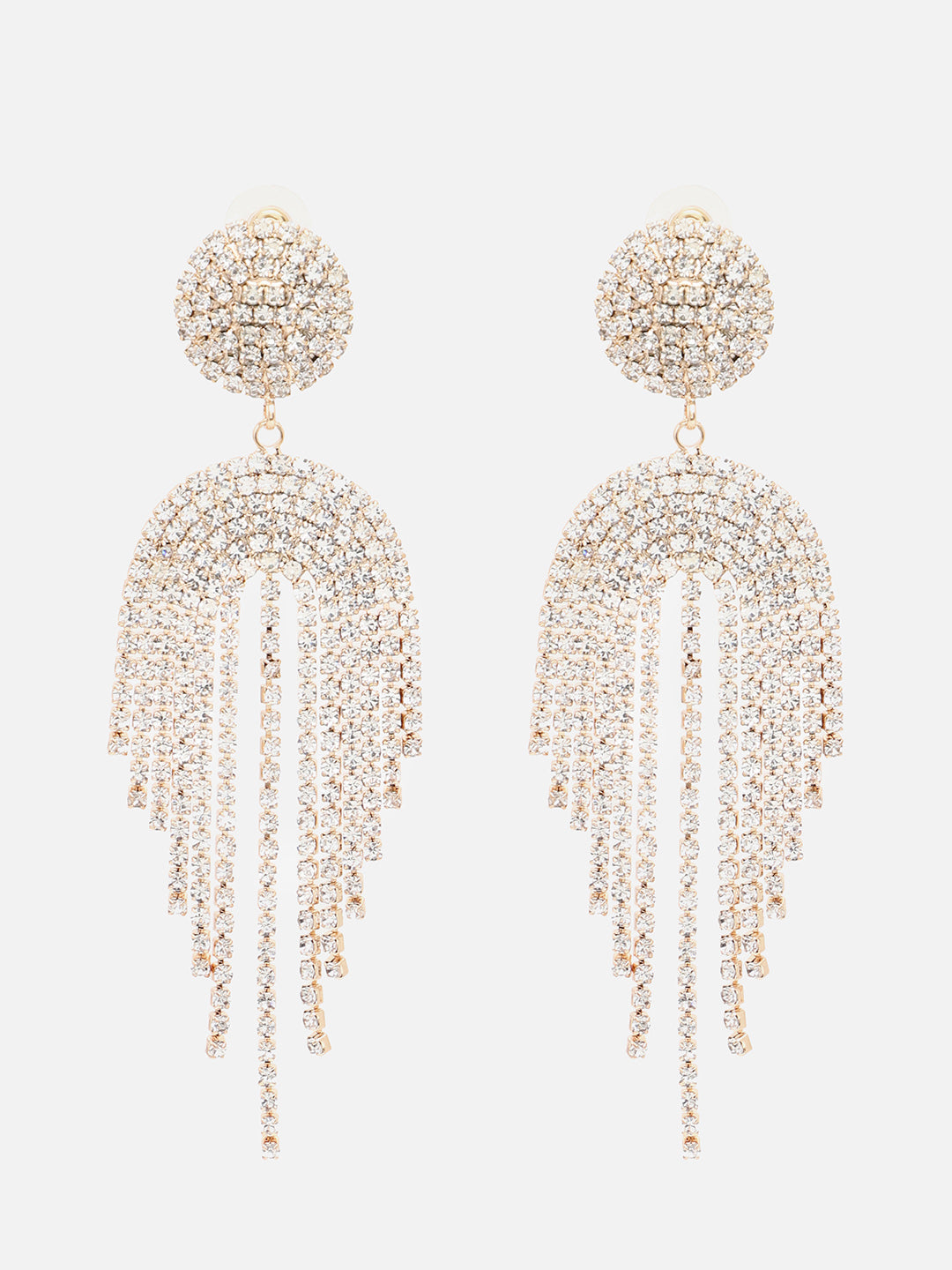 Silver Plated Party Designer Stone Drop Earring For Women