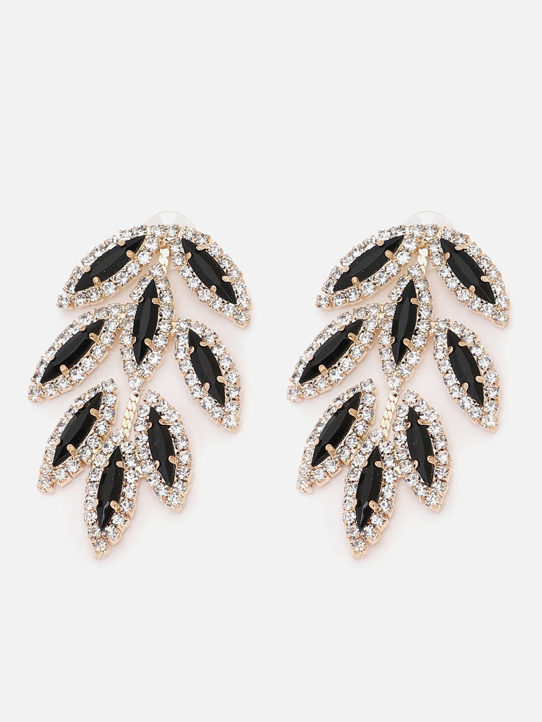 Gold Plated Party Designer Stone Stud For Women