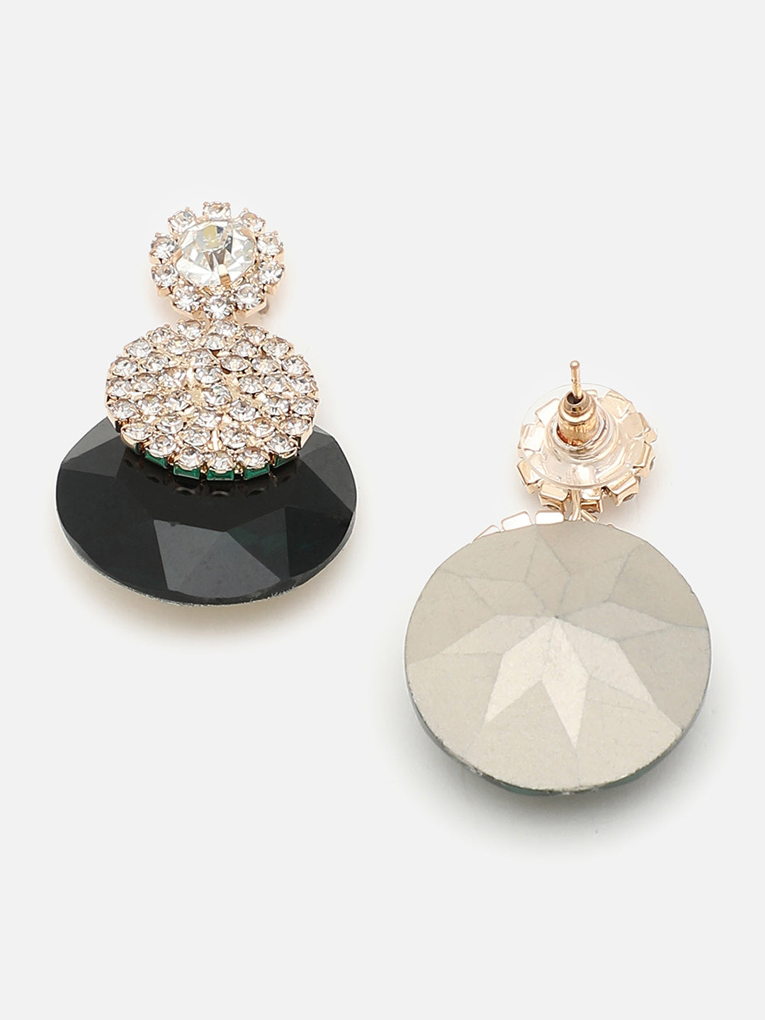 Gold Plated Party Designer Stone Drop Earring For Women