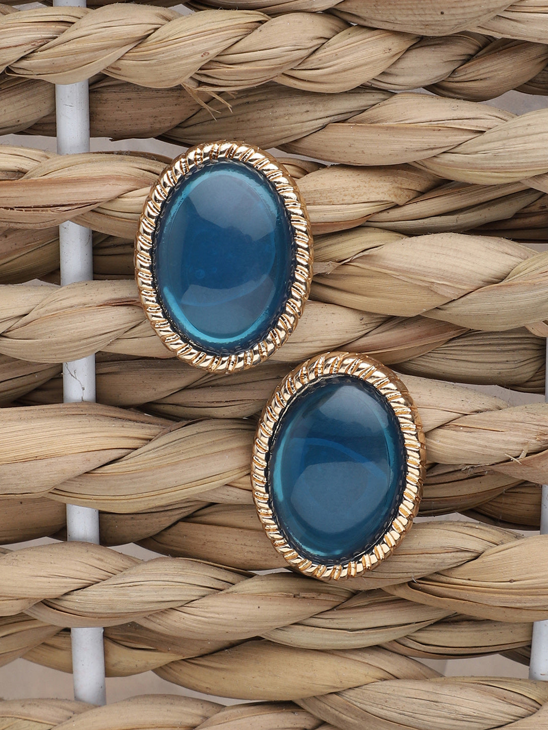 Gold Plated Party Designer Stone Stud For Women