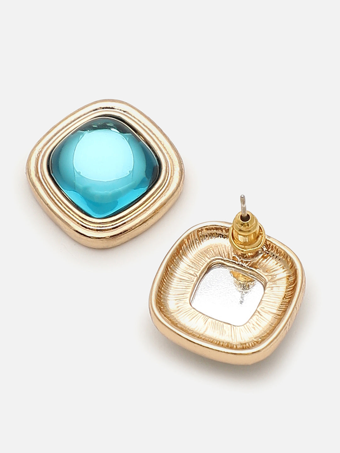 Gold Plated Party Designer Stone Stud For Women