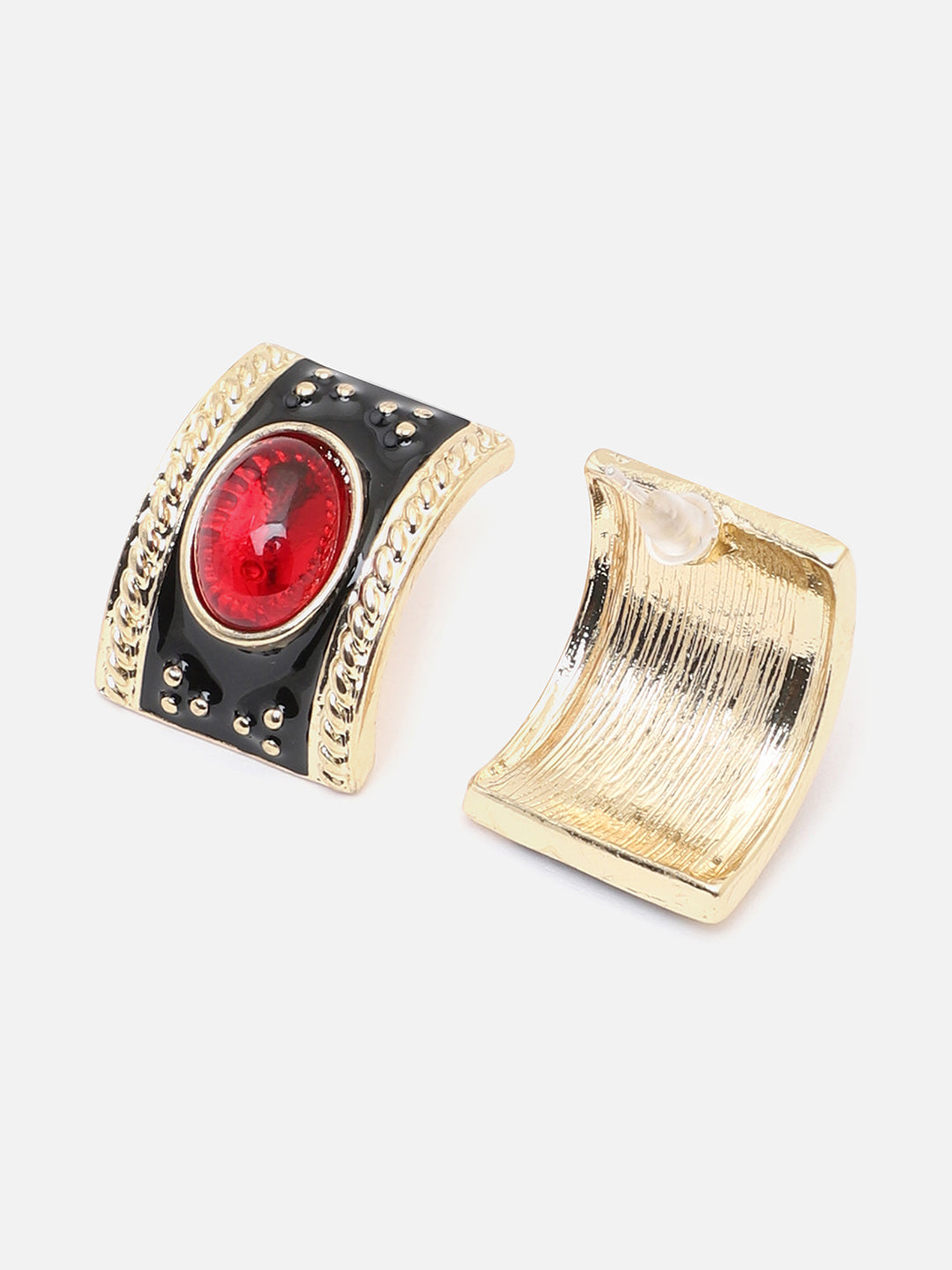 Gold Plated Party Designer Stone Stud For Women