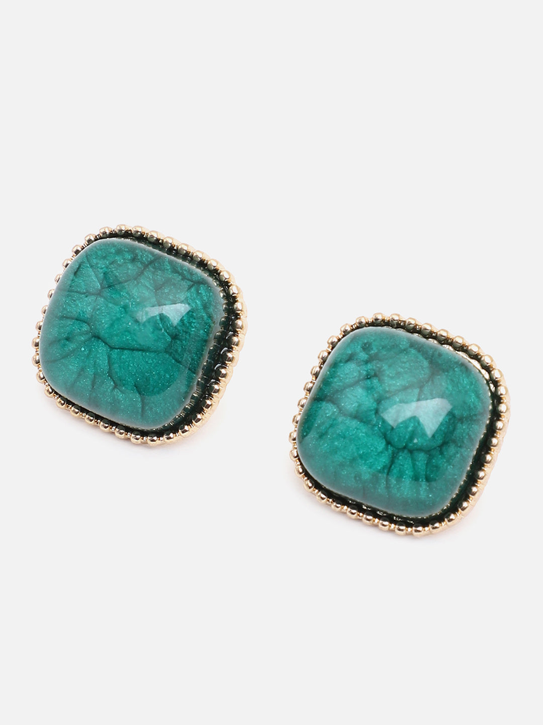 Gold Plated Party Designer Stone Stud For Women