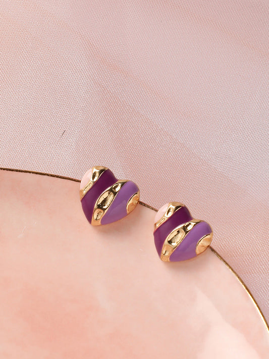 Gold Plated Party Designer Stone Stud For Women
