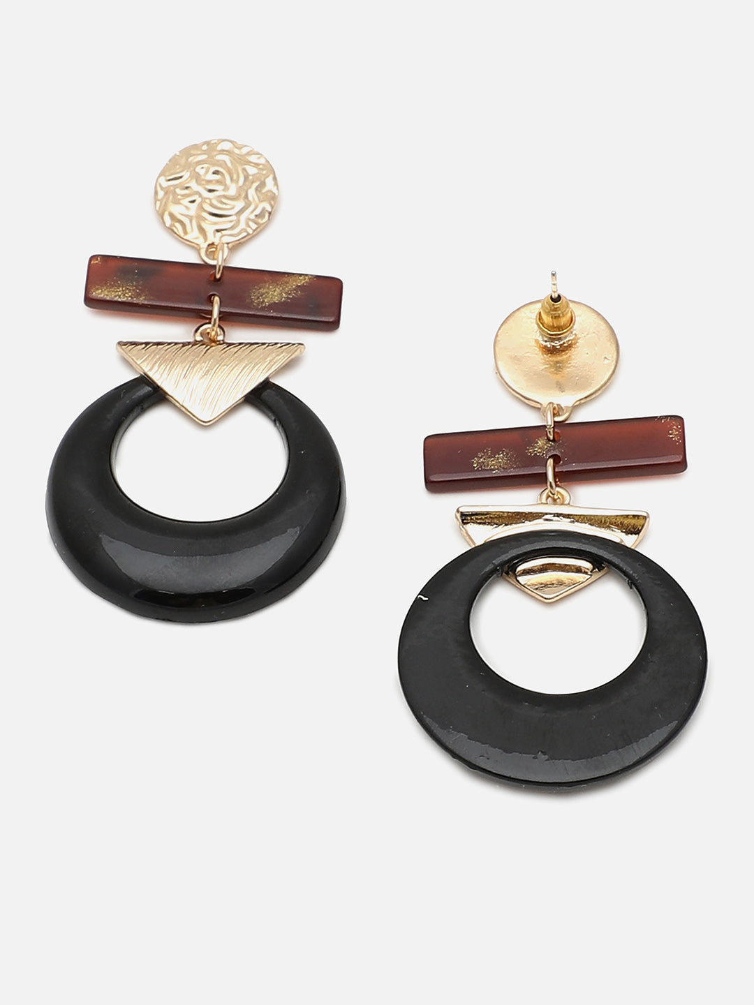 Gold Plated Party Designer Stone Drop Earring For Women