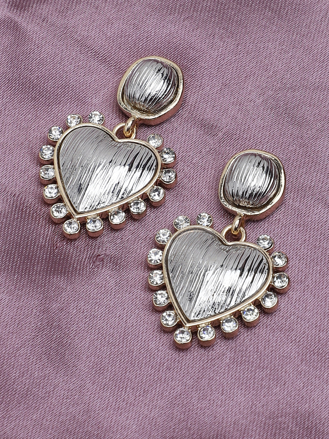 Gold Plated Party Designer Stone Drop Earring For Women