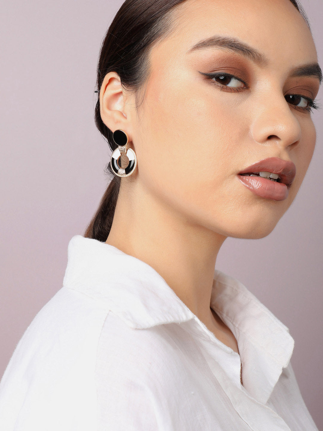 Gold Plated Party Designer Stone Drop Earring For Women