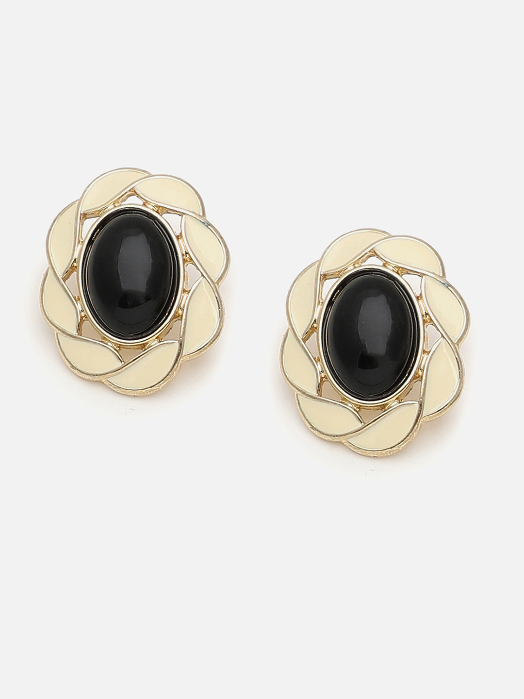 Gold Plated Party Designer Stone Stud For Women