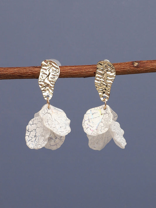 Gold Plated Party Designer Stone Drop Earring For Women