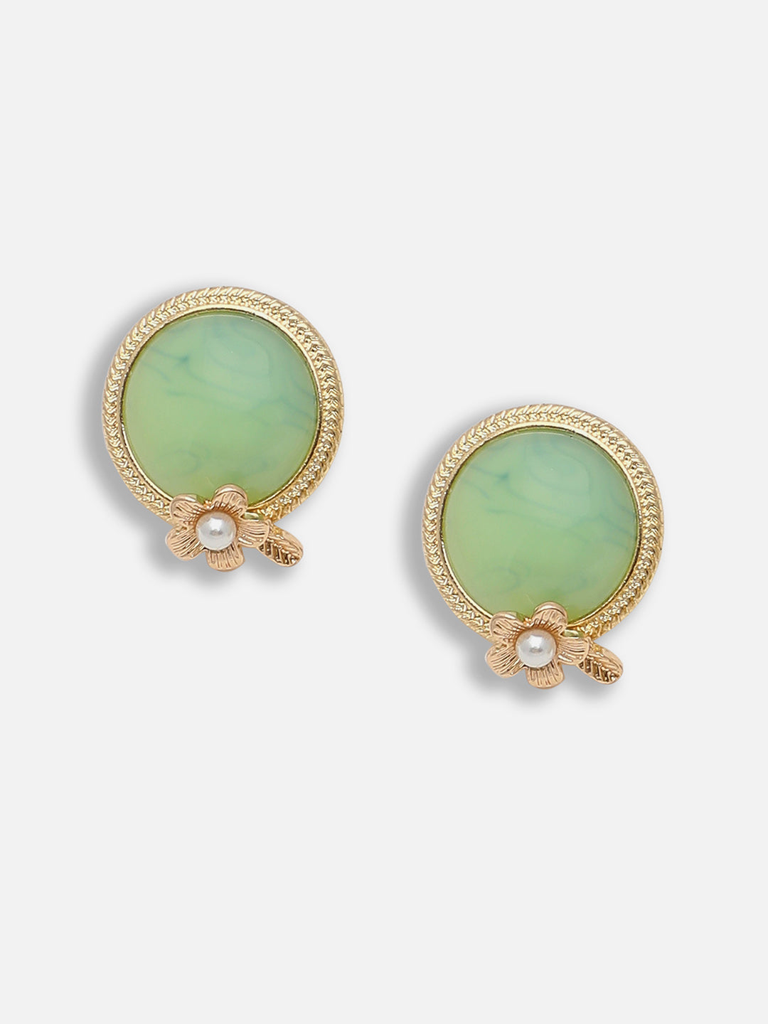 Gold Plated Party Designer Stone Stud For Women