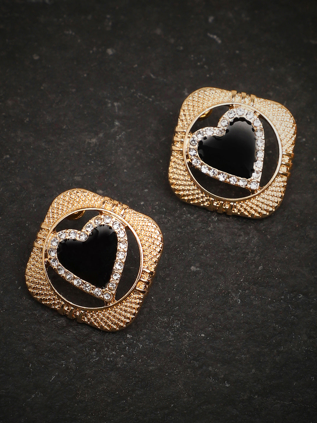 Gold Plated Party Designer Stone Stud For Women