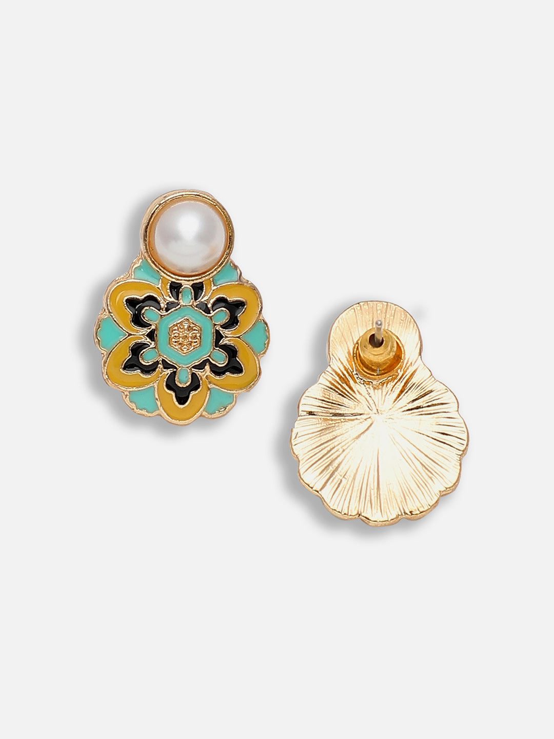 Gold Plated Party Designer Stone Drop Earring For Women