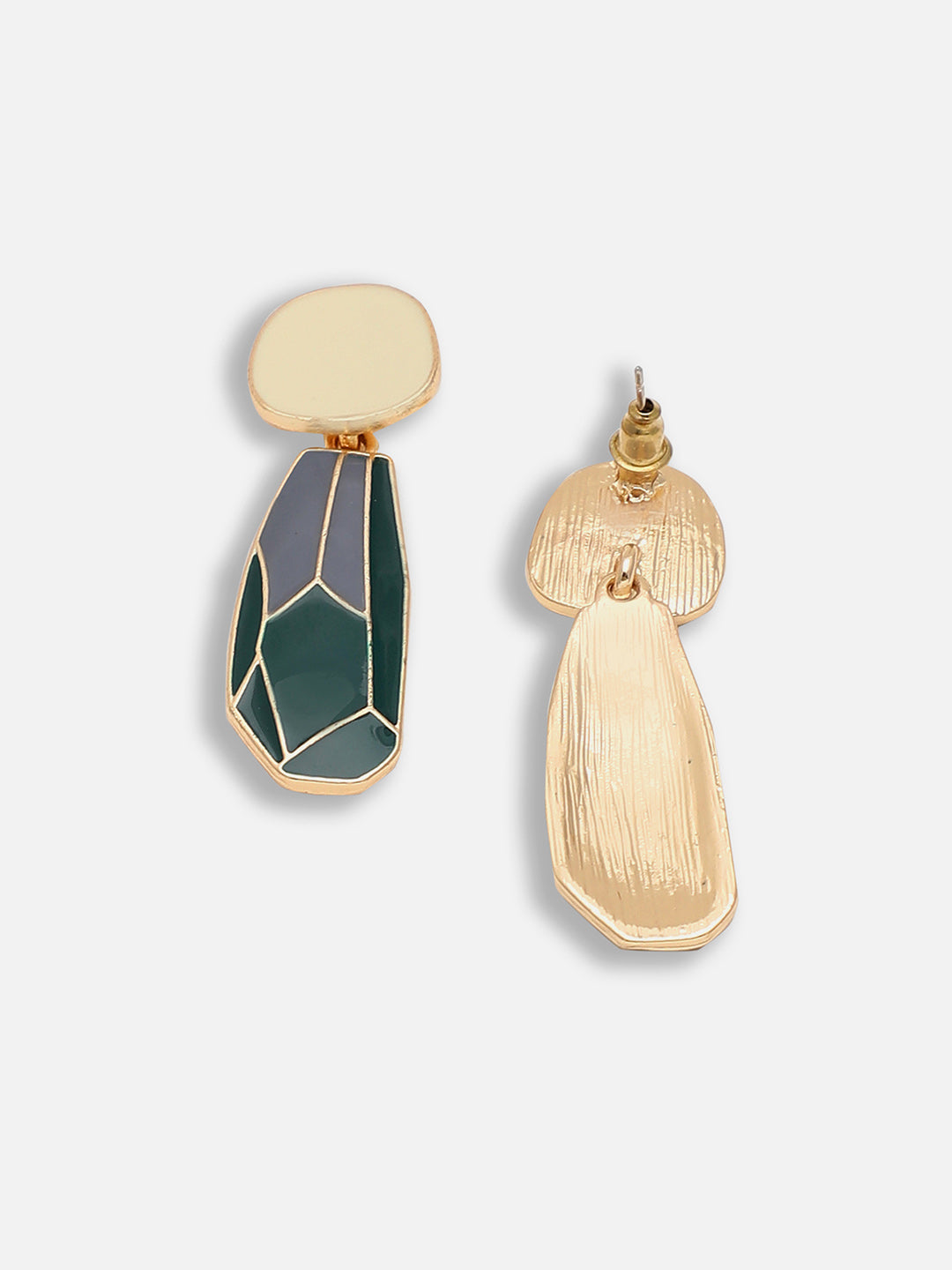 Gold Plated Party Designer Stone Drop Earring For Women
