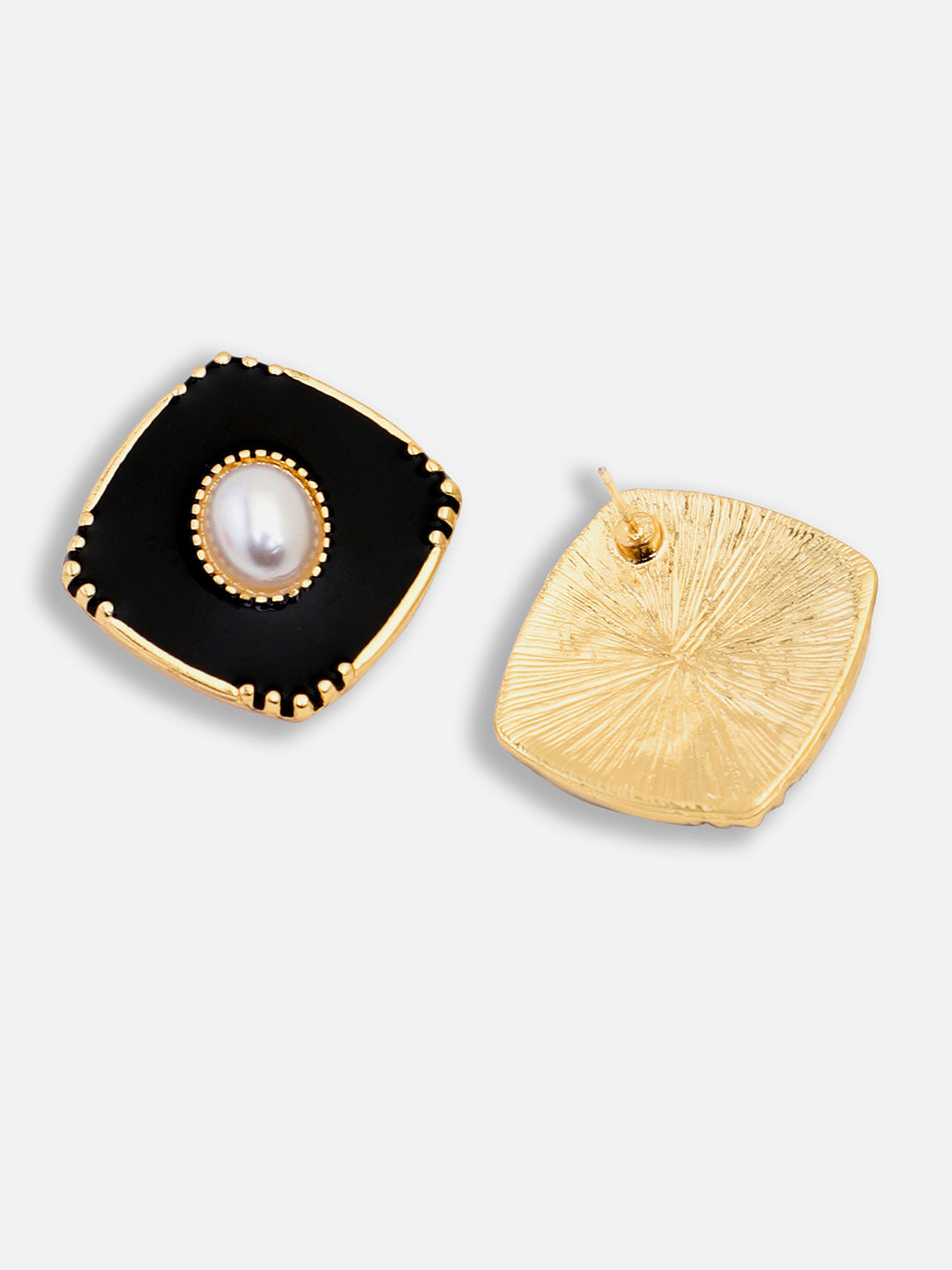 Gold Plated Party Pearls Stud For Women