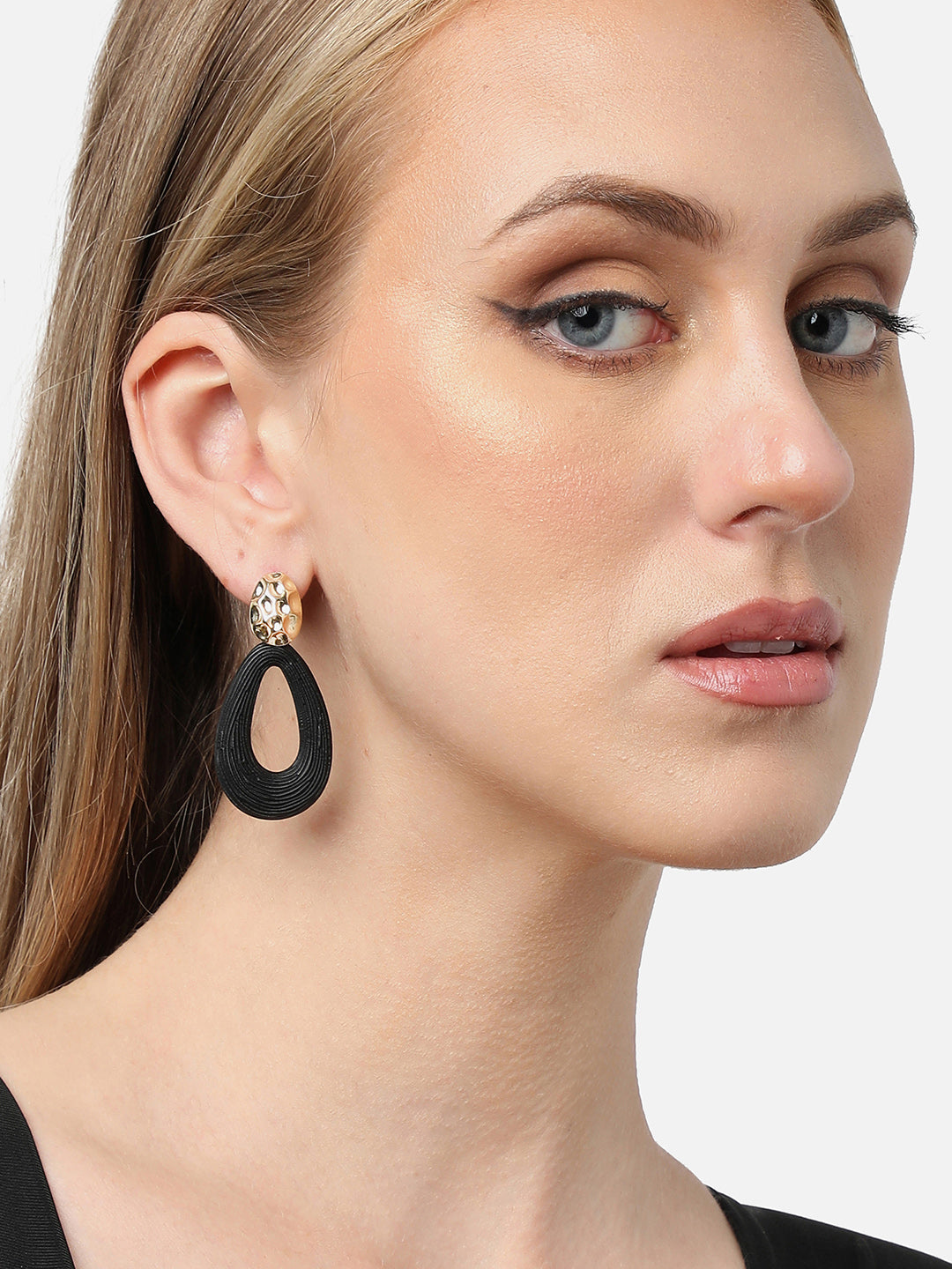 Gold Plated Party Designer Stone Drop Earring For Women